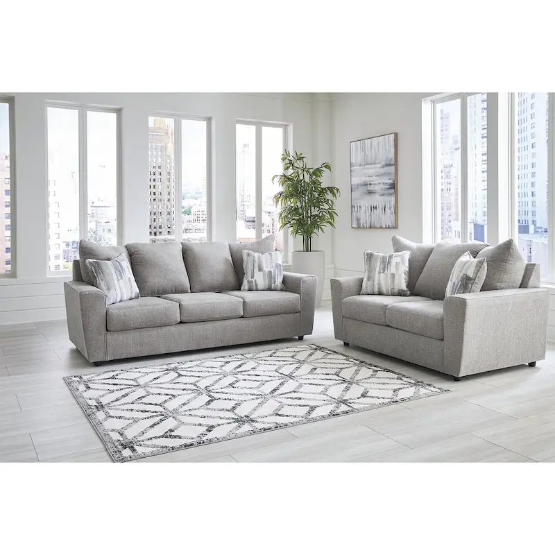 Gray 2-Piece Upholstery Package - 86 W x 38 D x 39 H