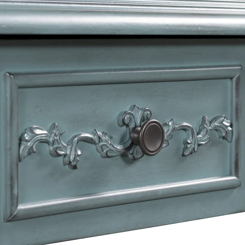 Modern Console Table with 4 Drawers and 1 Shelf