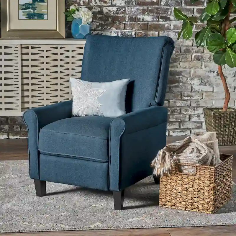 Charell Traditional Fabric Recliner by Christopher Knight Home