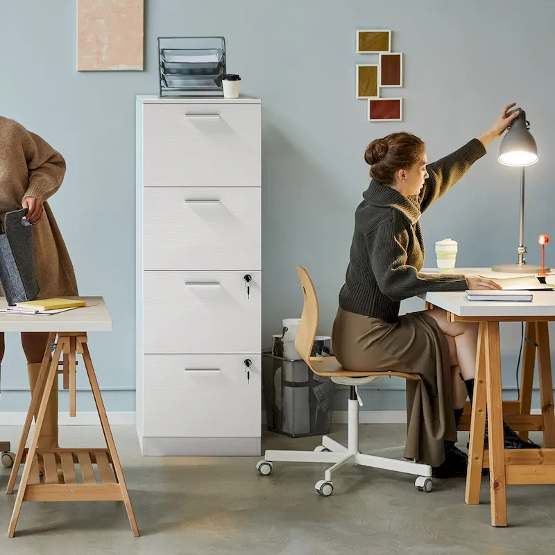 Moasis 51 H 4 Drawers File Cabinet Lockable Vertical Storage Cabinet for Home Office