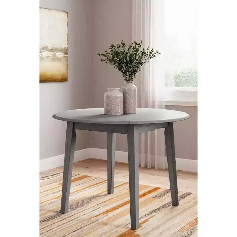 Signature Design by Ashley Casual Shullden Drop Leaf Dining Table Gray