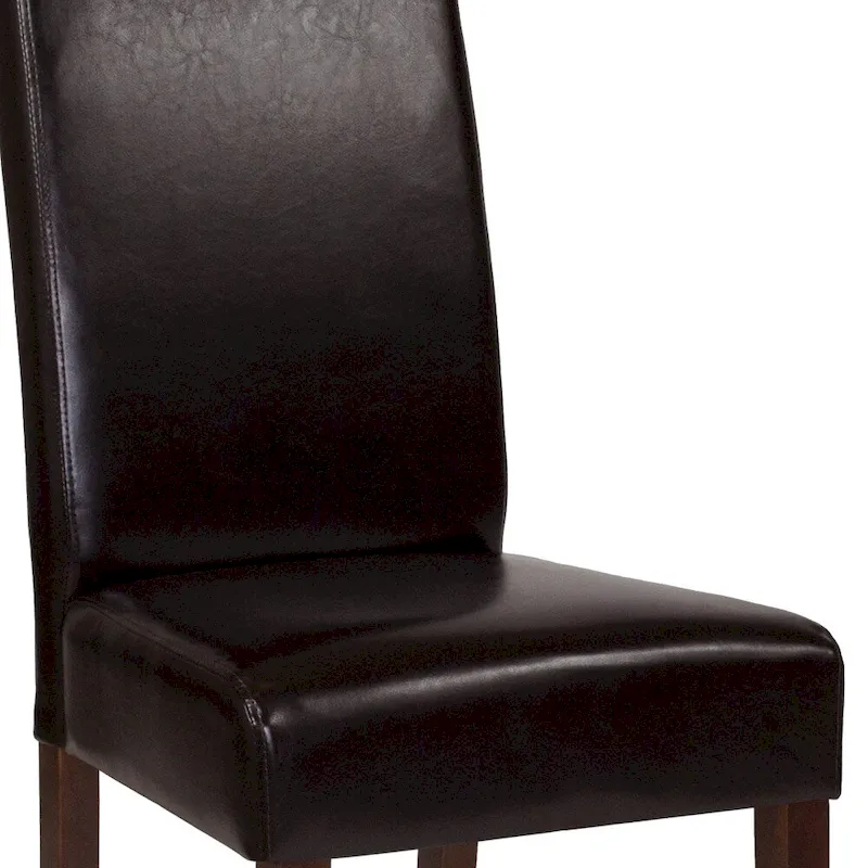 Tufted Parsons Chair with Side Panel Detail