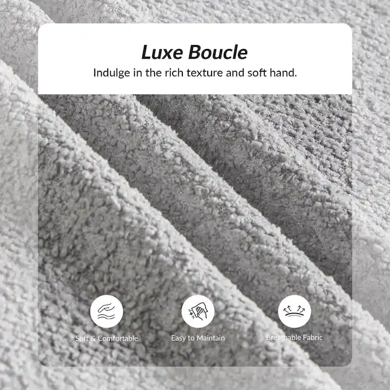 Volkhard 80.5  Modern Slipcovered Sofa With Removable Back Cushion By HULALA HOME