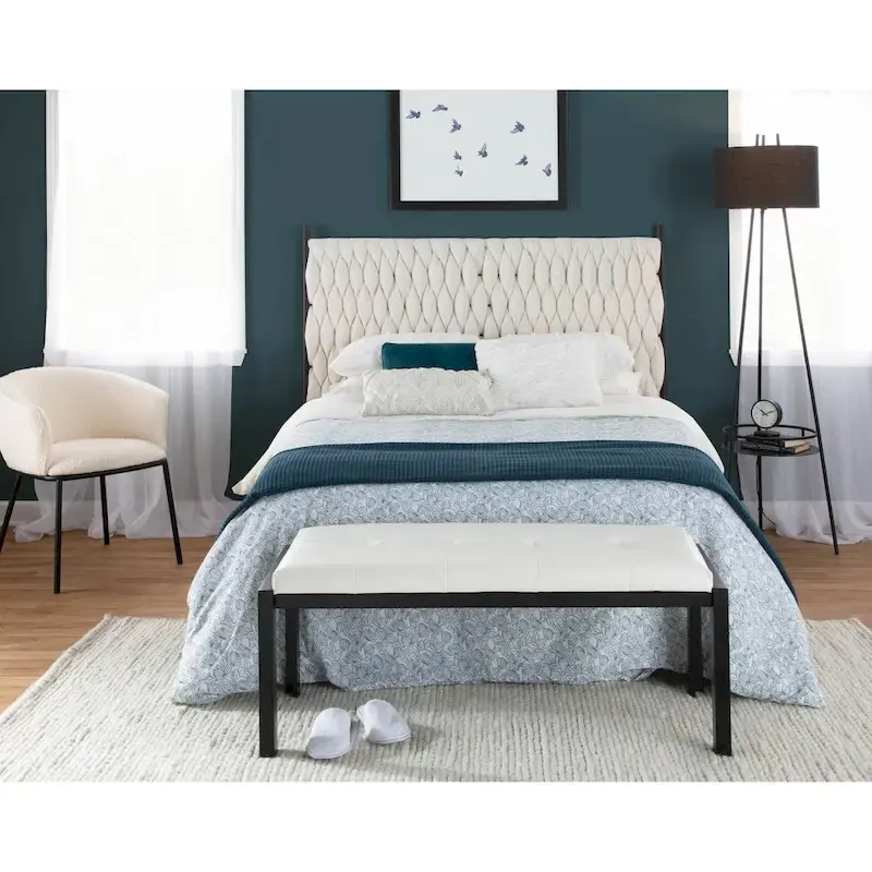 Silver Orchid Braided Matisse Queen Headboard