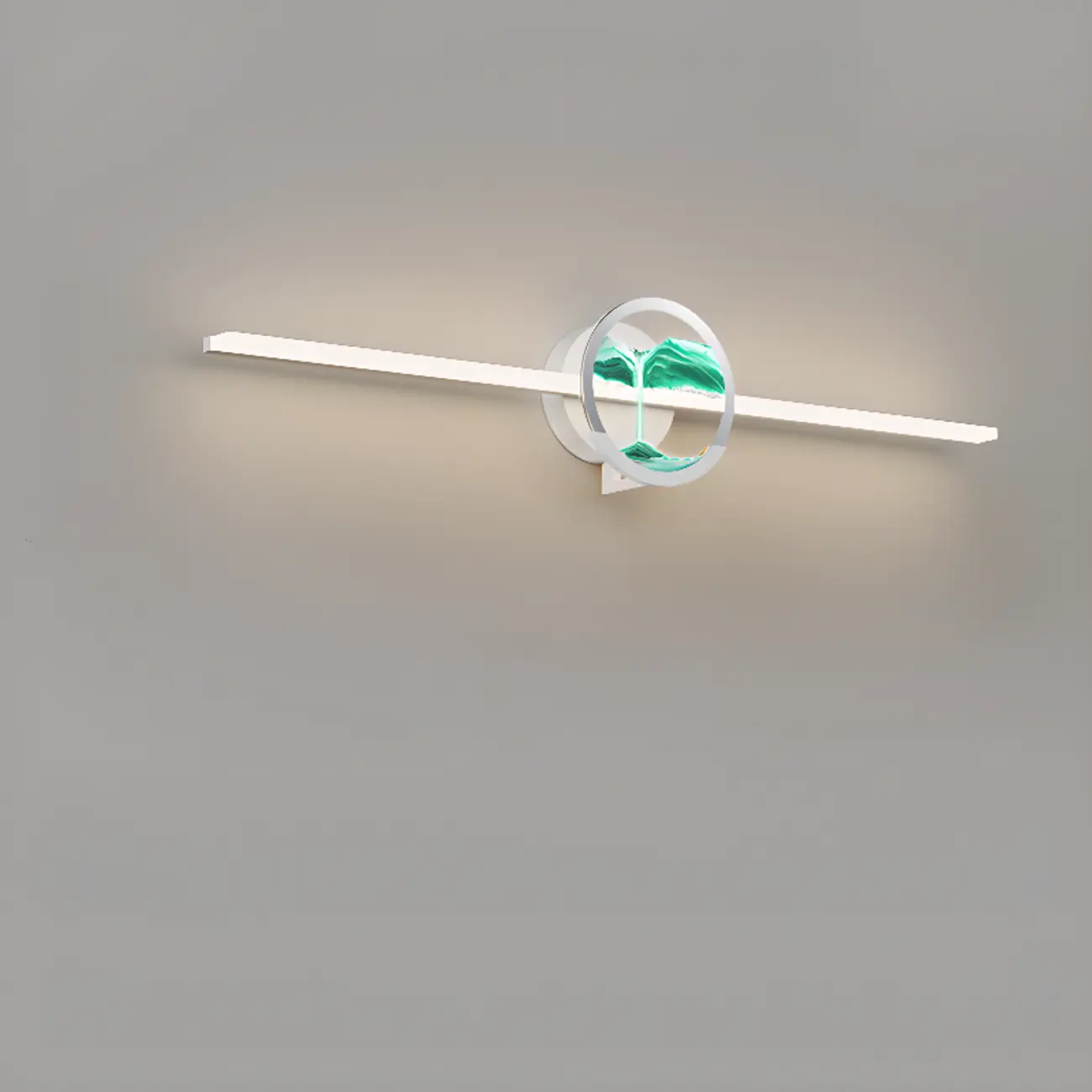 Dimmable Glass Bathroom Vanity Light with Integrated LED