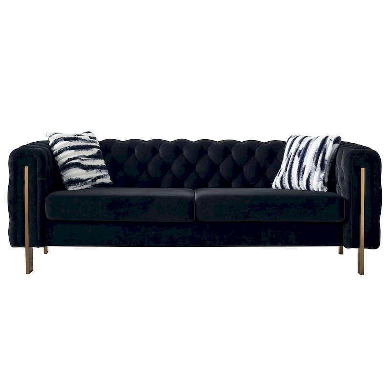 Modern Tufted Velvet Living Room Sofa