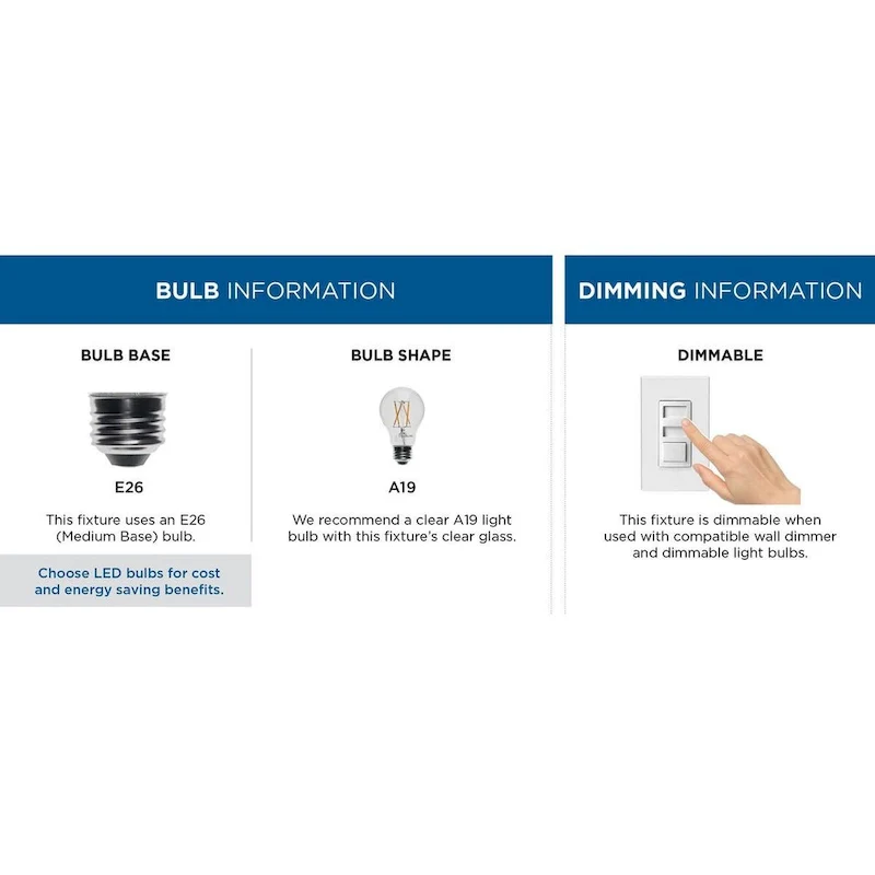 Singleton Collection 1-Light 14 in. Brushed Nickel Medium Pendant Light with Clear Glass Shade