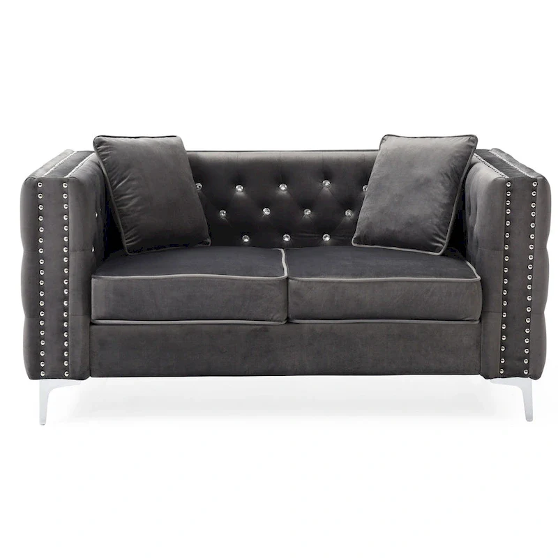 Paige Tufted Velvet Sofa