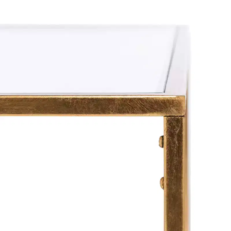 Burton Coffee Table - FOX2582A - Gold/Clear - Safavieh Couture