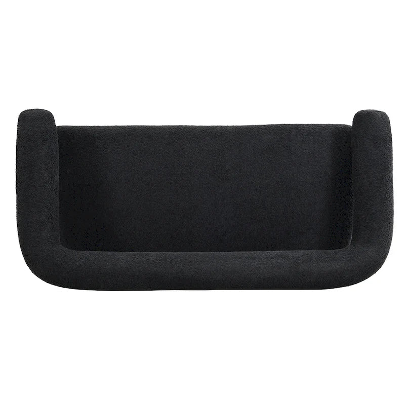 Loft Round armrest loveseat Rubber Wood