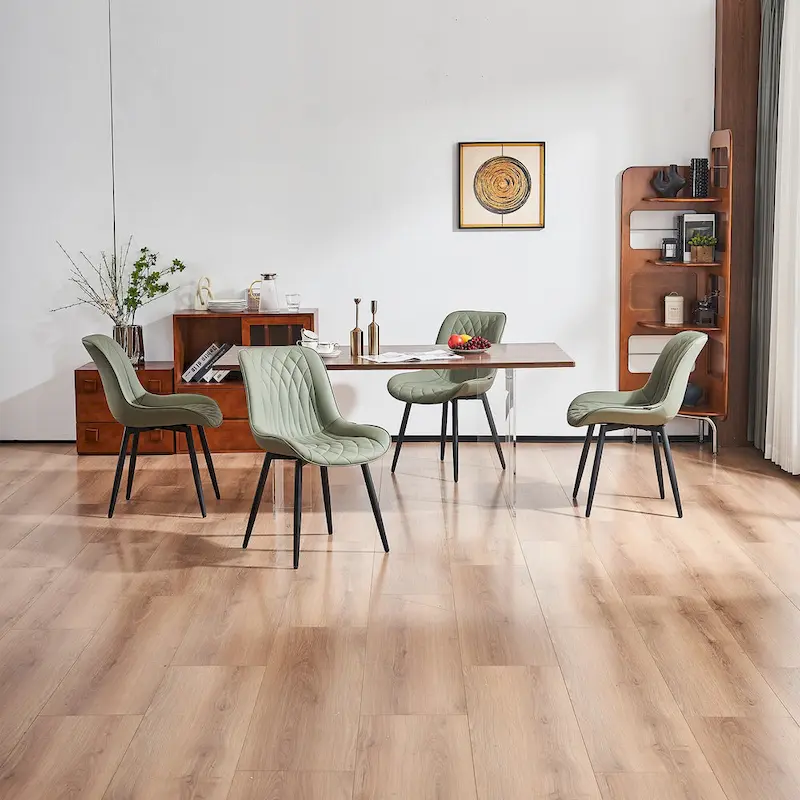 Modern Dining Chairs Set of 2 Upholstered Dining Room Chairs