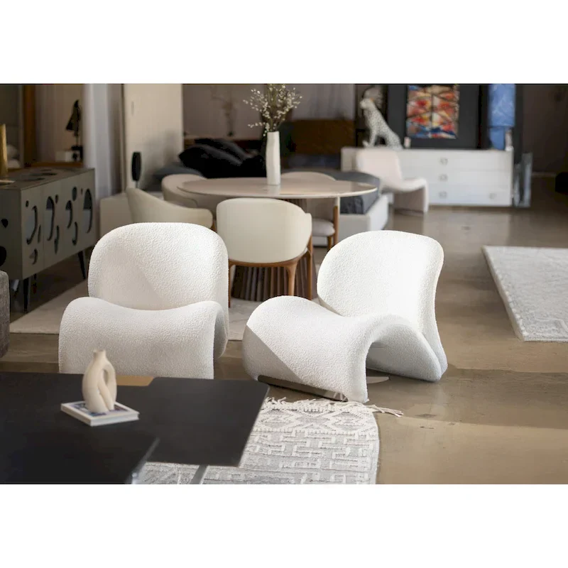 Modrest Donovan Modern Accent White Chair