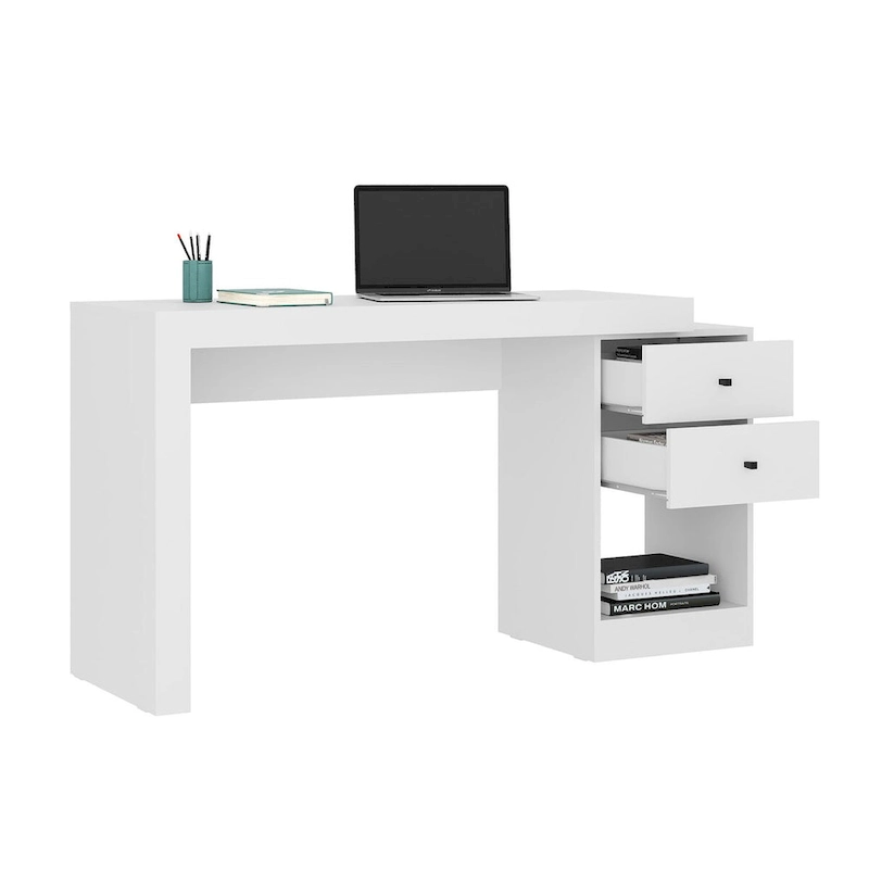 Modern Designs Expandable 47 to 61 Inches Long Home Office Desk