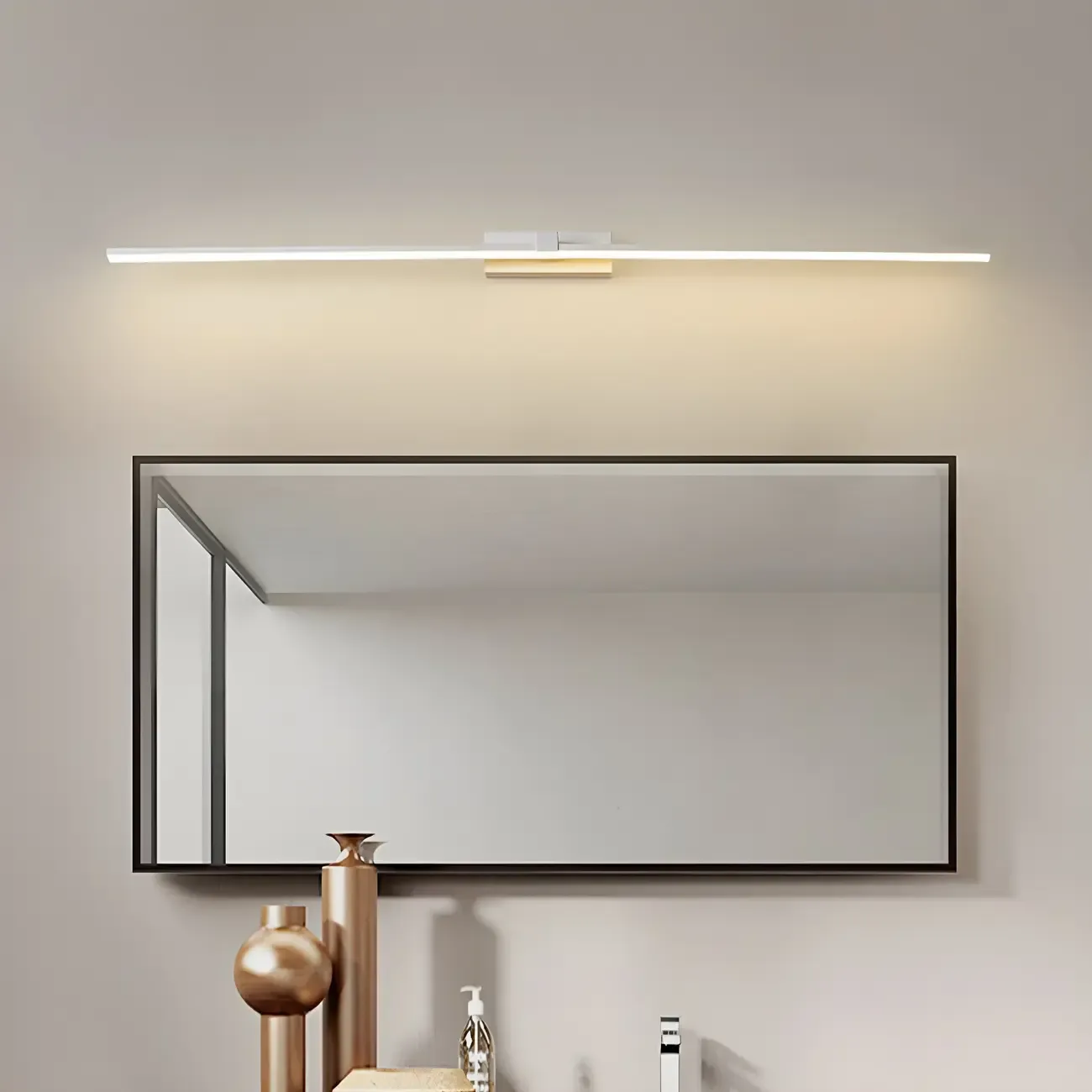 Bathroom Long Linear Silica Gel Vanity Light Fixture
