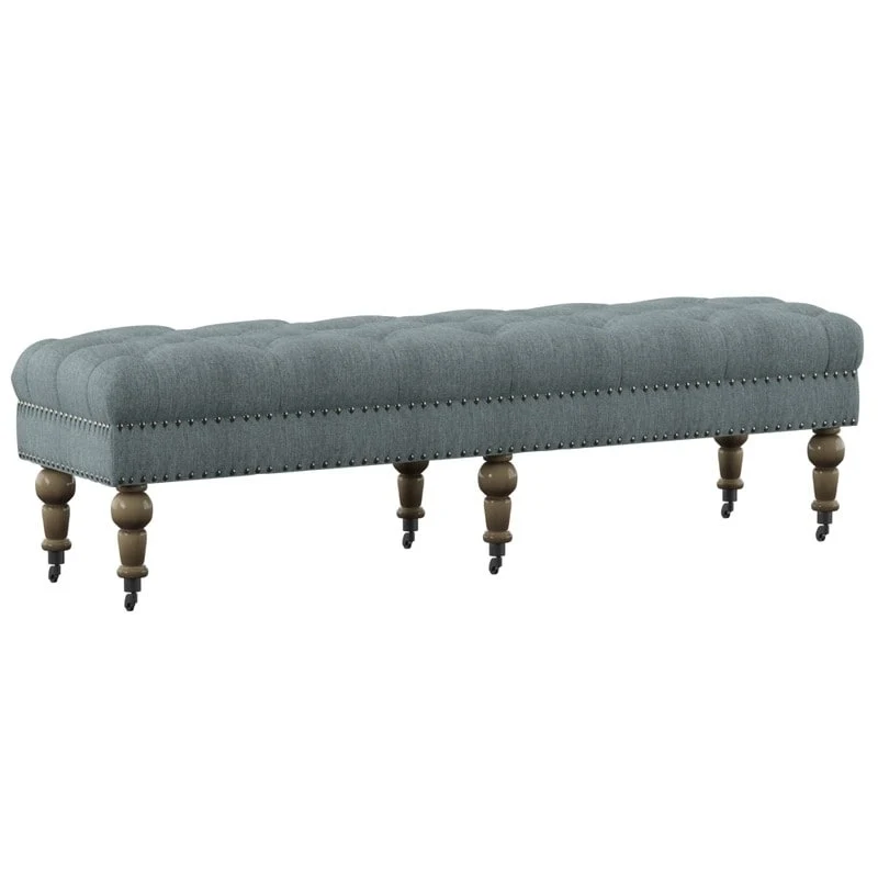 Copper Grove Pereiaslav 62-inch Tufted Light Blue Bench