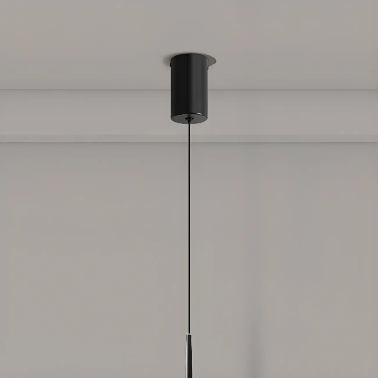 Modern Dimming Streamlined Metal Acrylic Pendant Light