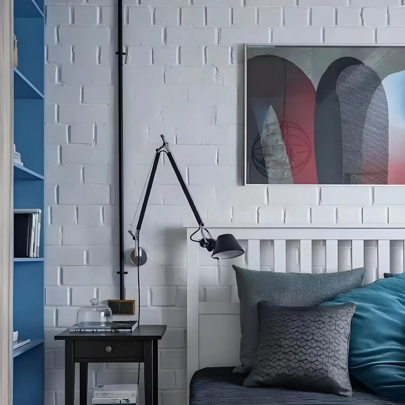 Industrial Aluminum Shade Swing Arm Wall Light