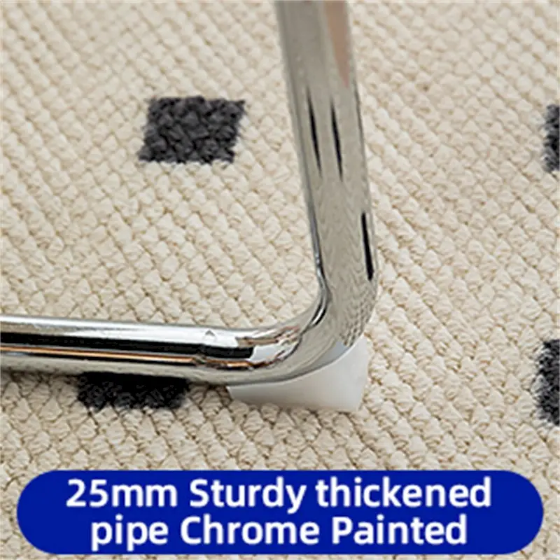 Dining Chairs,Velvet Rattan Side Accent Chairs with Chrome Legs,2 PCS