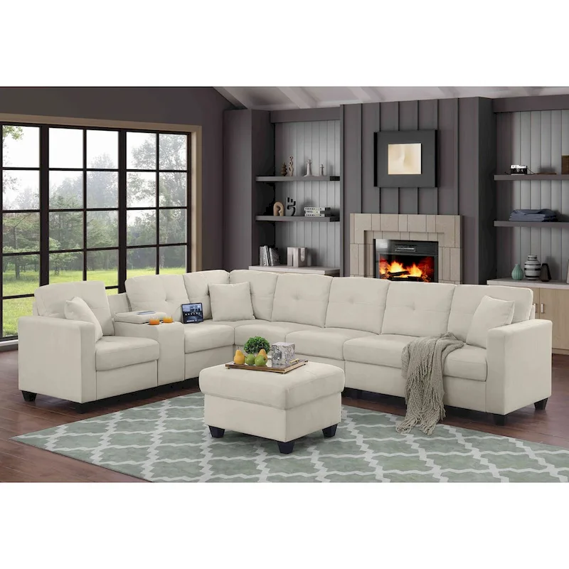Velvet Modular Sectional Sofa
