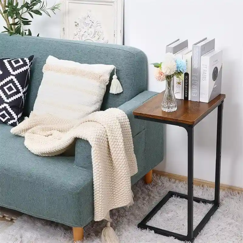 C-Shaped End Table - 11.8 D x 15.7 W x 24.4 H