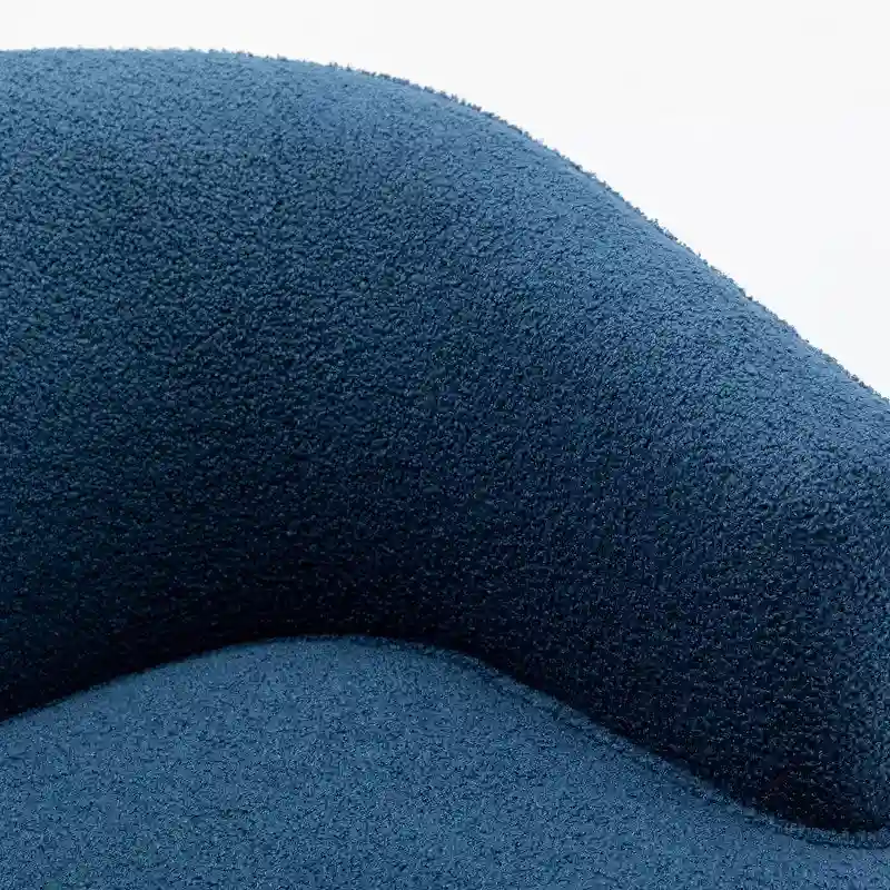 SEYNAR Modern Boucle Upholstered 360 Degree Swivel Accent Club Chair