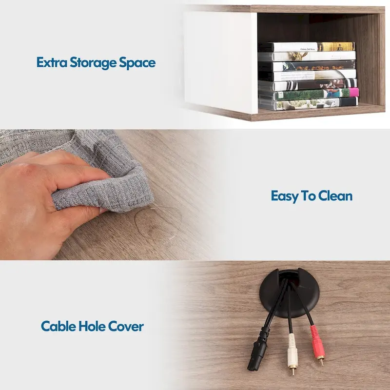 Floating TV Stand Entertainment Center Media Console TV Shelf - 39.4