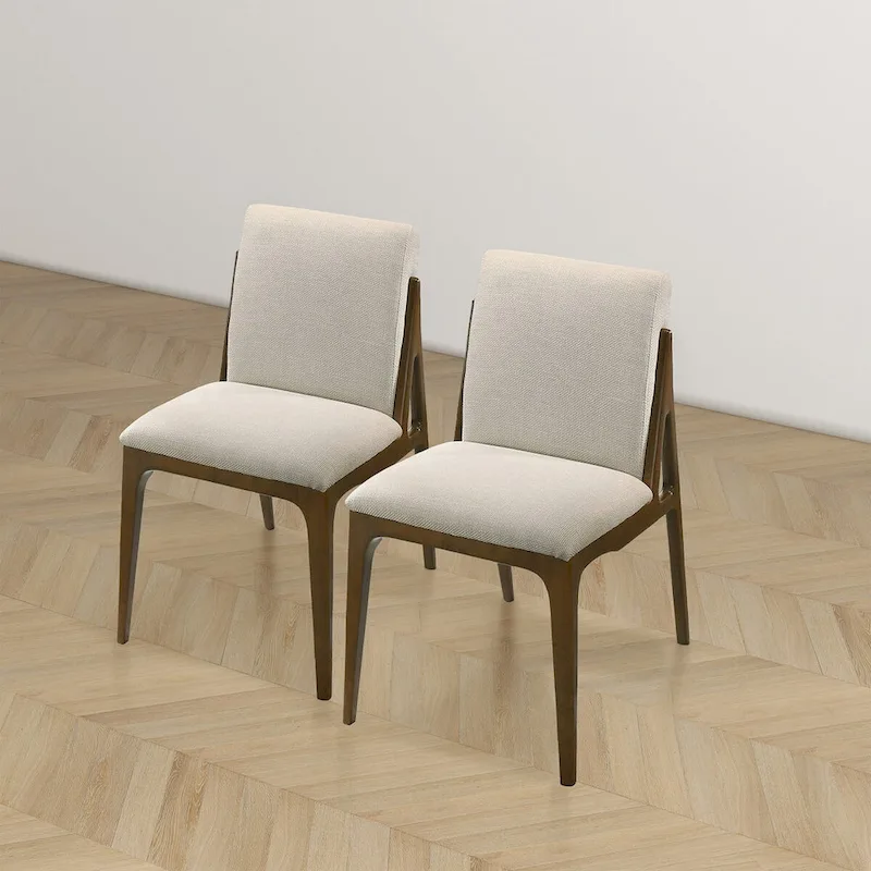 Luxury Modern Solid Wood Dining Chair (Set of 2)