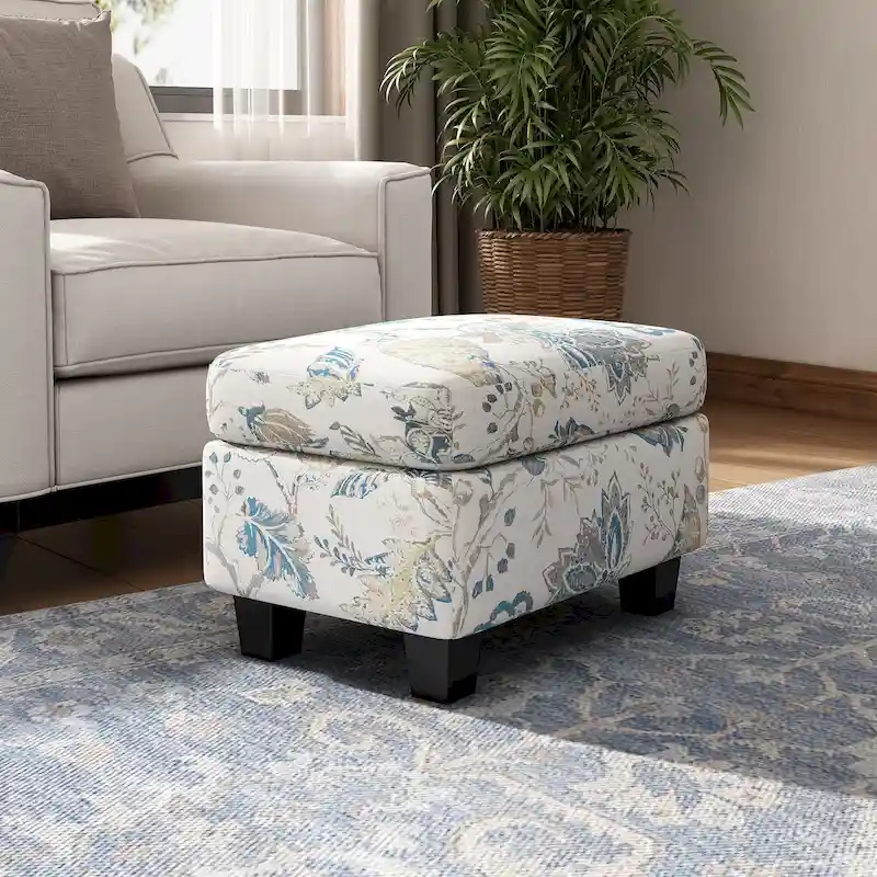 Rosella Fabric Ottoman by Christopher Knight Home