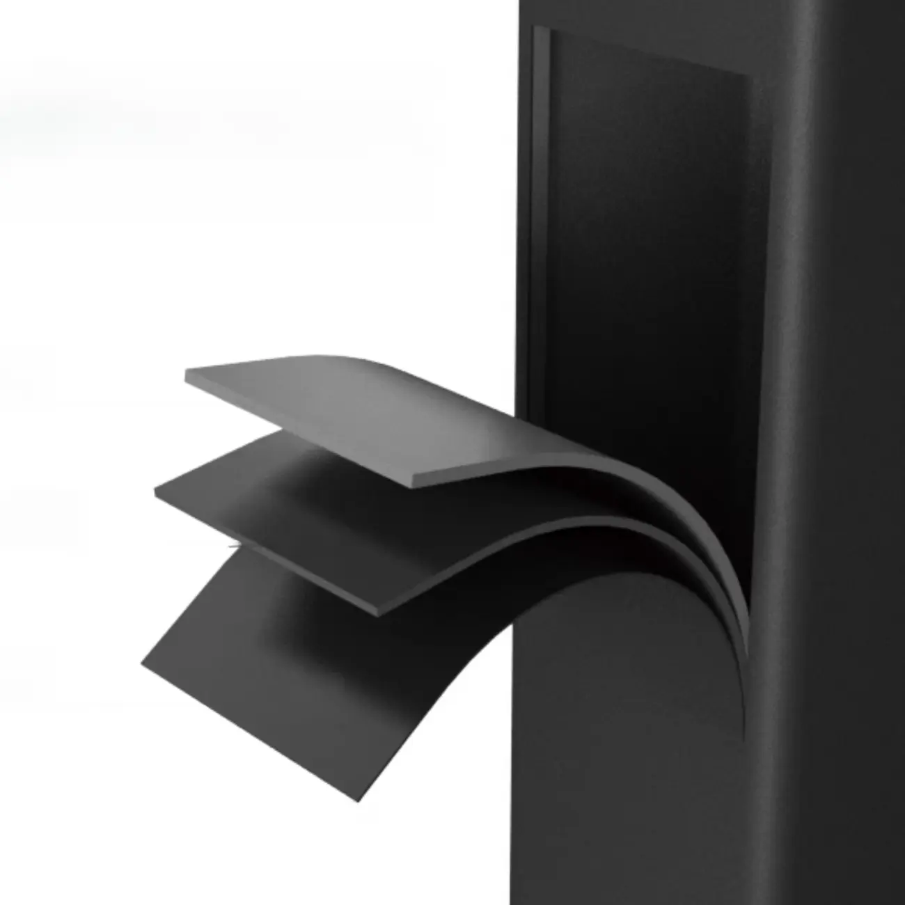 Modern Black Pine Wood Metal Bar Tables with Footrest