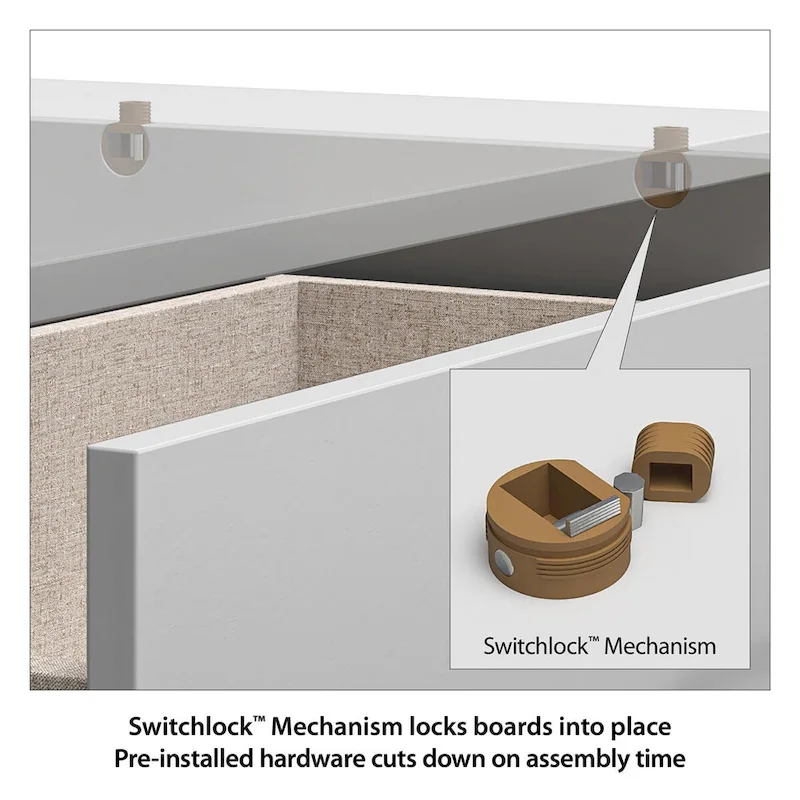 Ameriwood Home BrEZ Build Pearce Tall 5 Drawer Dresser