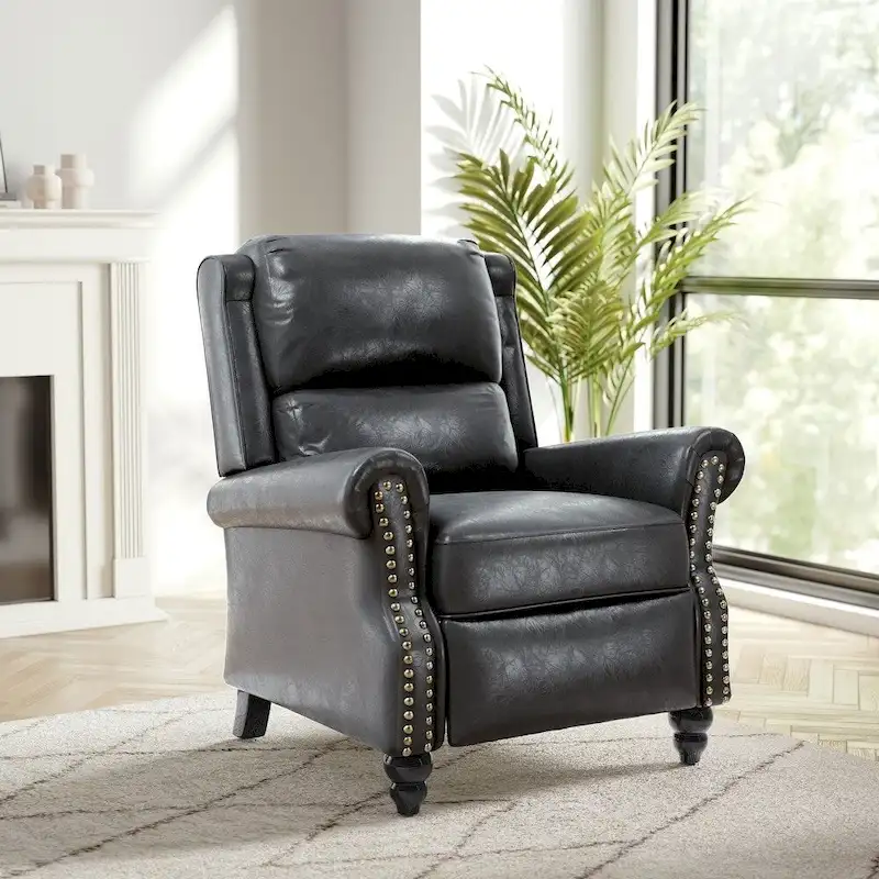 Modern Padded Seat Recliner Chair with PU Leather