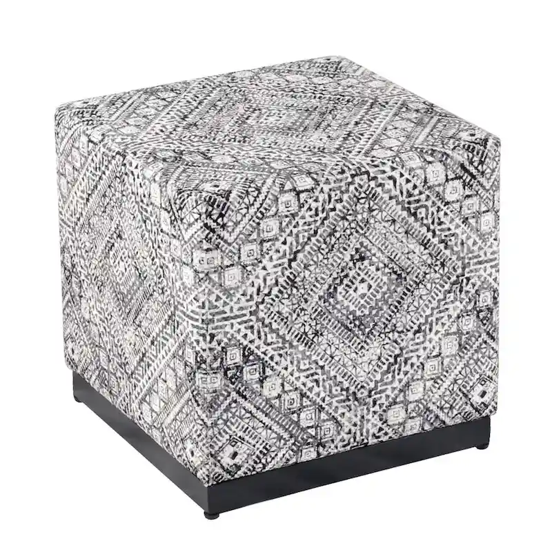 HomePop Modern Cube Ottoman