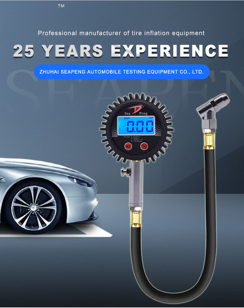 SEAPENG DP-B04 Digital Tire Pressure Gauge for cars, trucks, RVs and garages