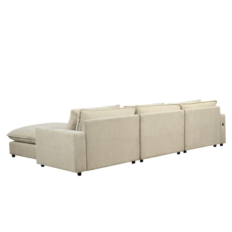 Sectional Sofa Cloud Sofa Chenille Upholstered Sofa