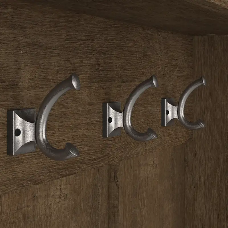 40W Hall Tree and Shoe Bench with Shelves