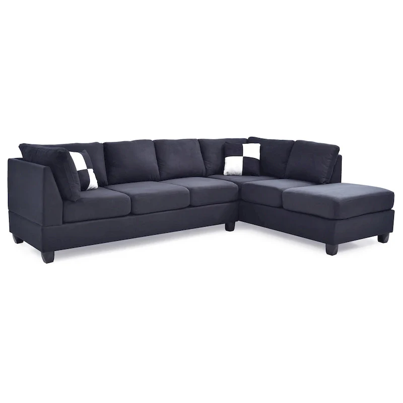Gallant Microsuede Sectional Sofa