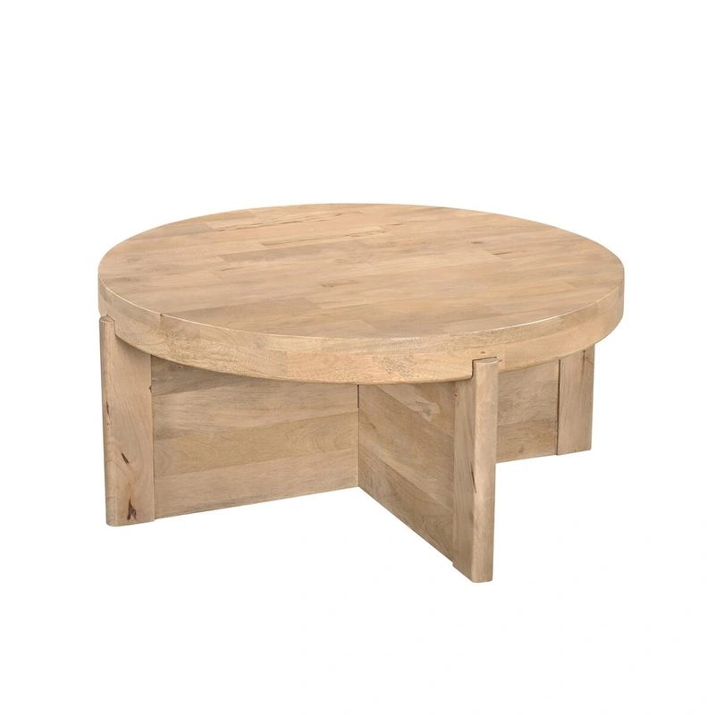 Milton Round Solid Wood Coffee Table