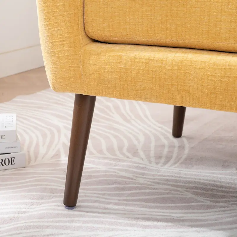 Modern Accent Chair Upholstered Foam Filled Living Room Chairs Comfy Reading Chair