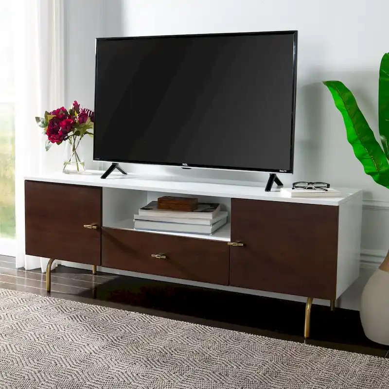 SAFAVIEH Lerke Media TV Stand - 54 W x 15.7 L x 19.7 H - 54Wx16Dx20H