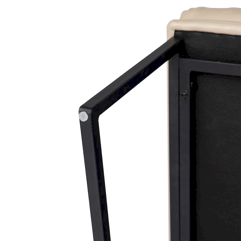 Glitzhome Set of 2 30.25H Modern Ergonomic PU Accent Armless Chair