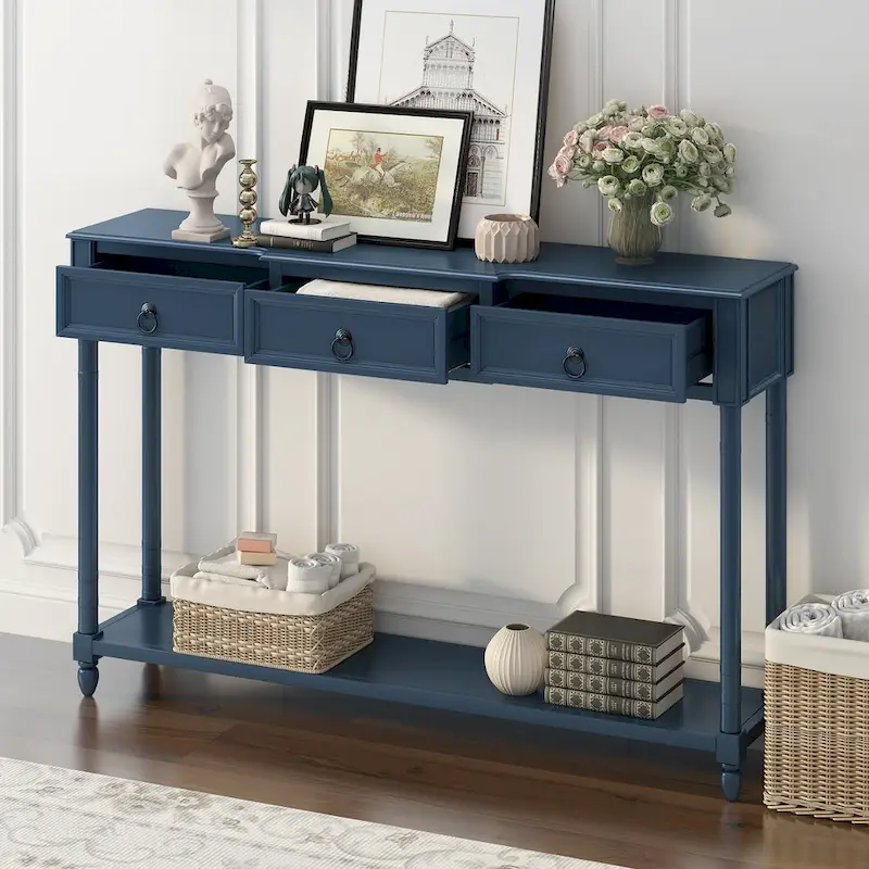 Console Table Sofa Table with Drawers