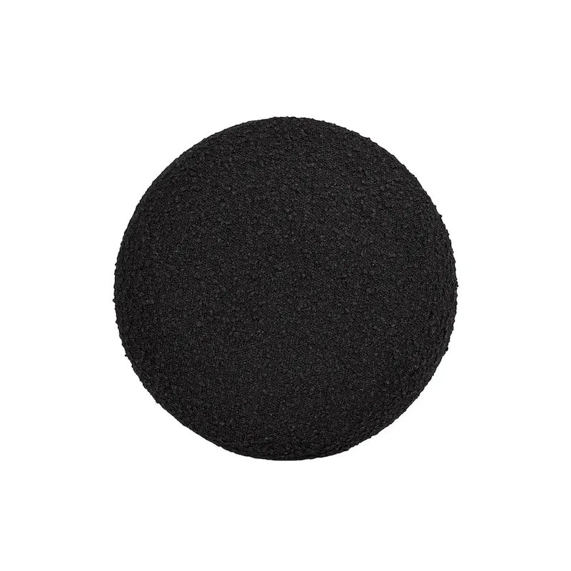 Fuji 15 Faux Sherpa Mushroom Footstool Ottoman