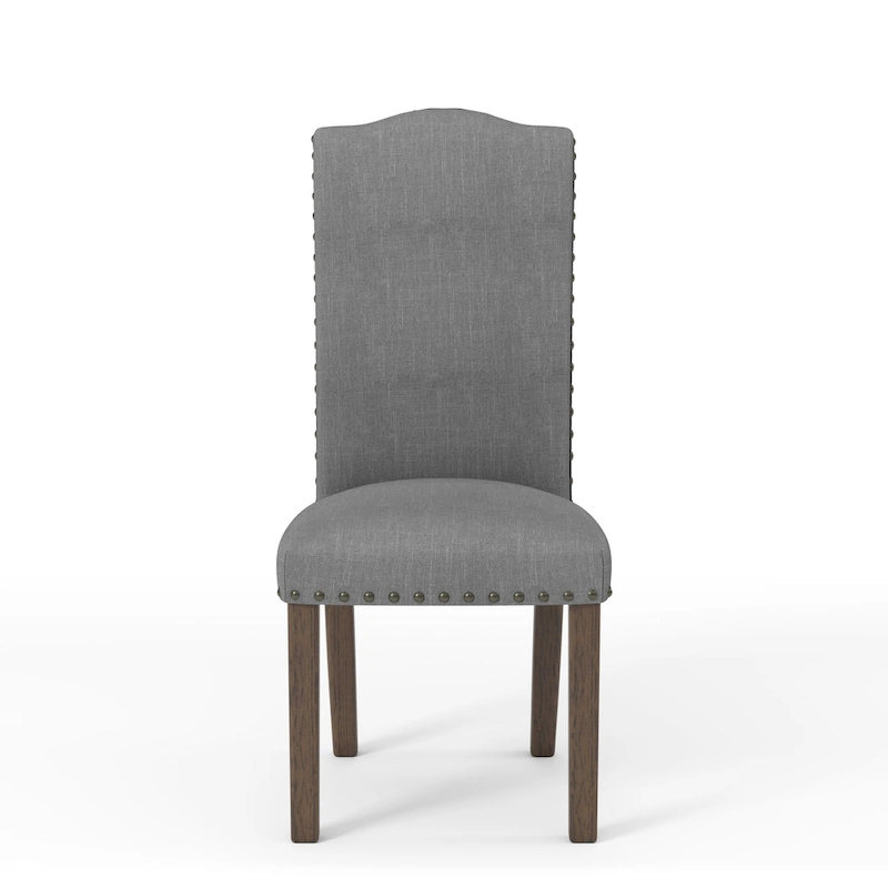 Furniture of America Kerg Rustic Flax Fabric Side Chairs (Set of 2)