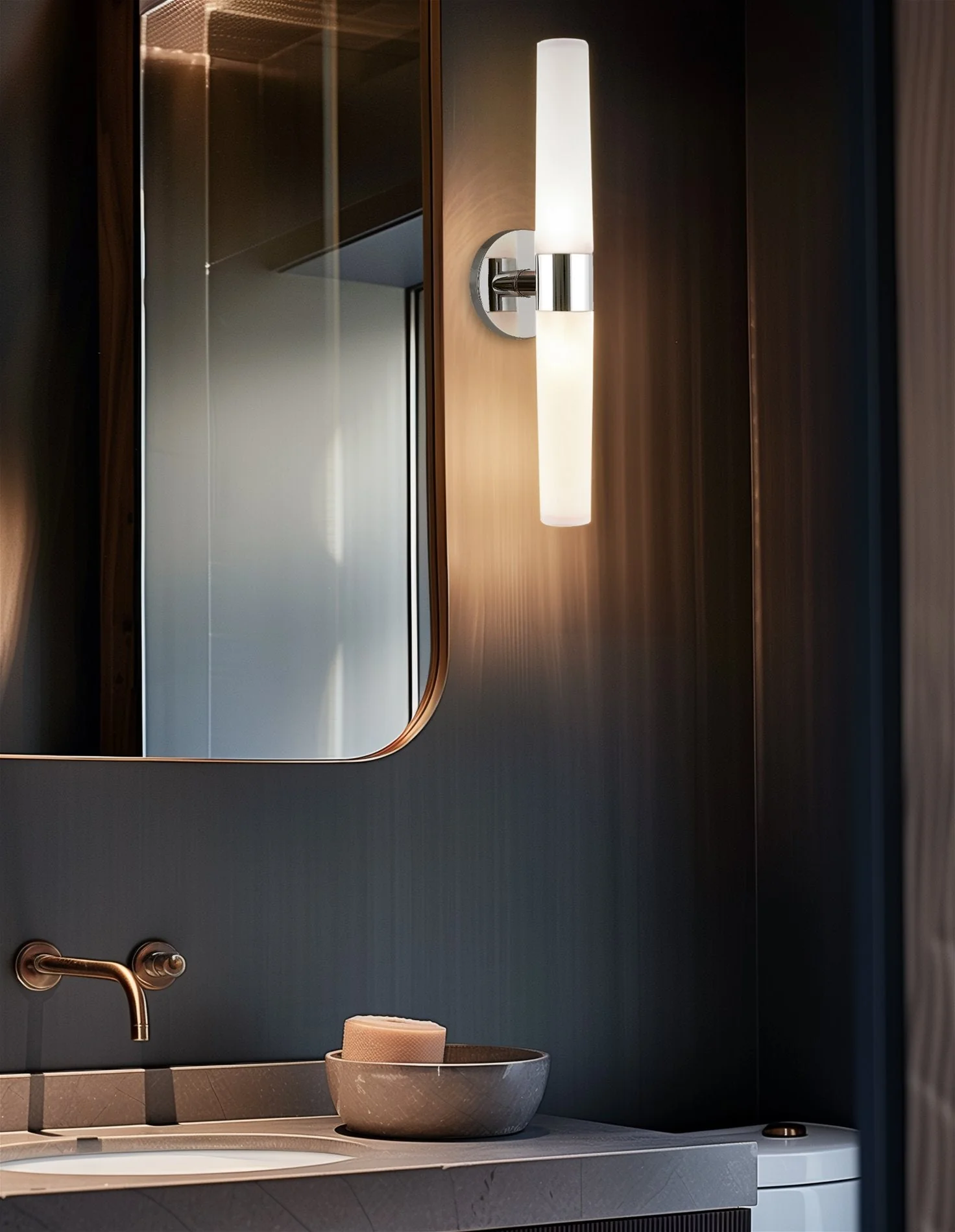 Duo 21 Modern Bathroom / Vanity Wall Sconce