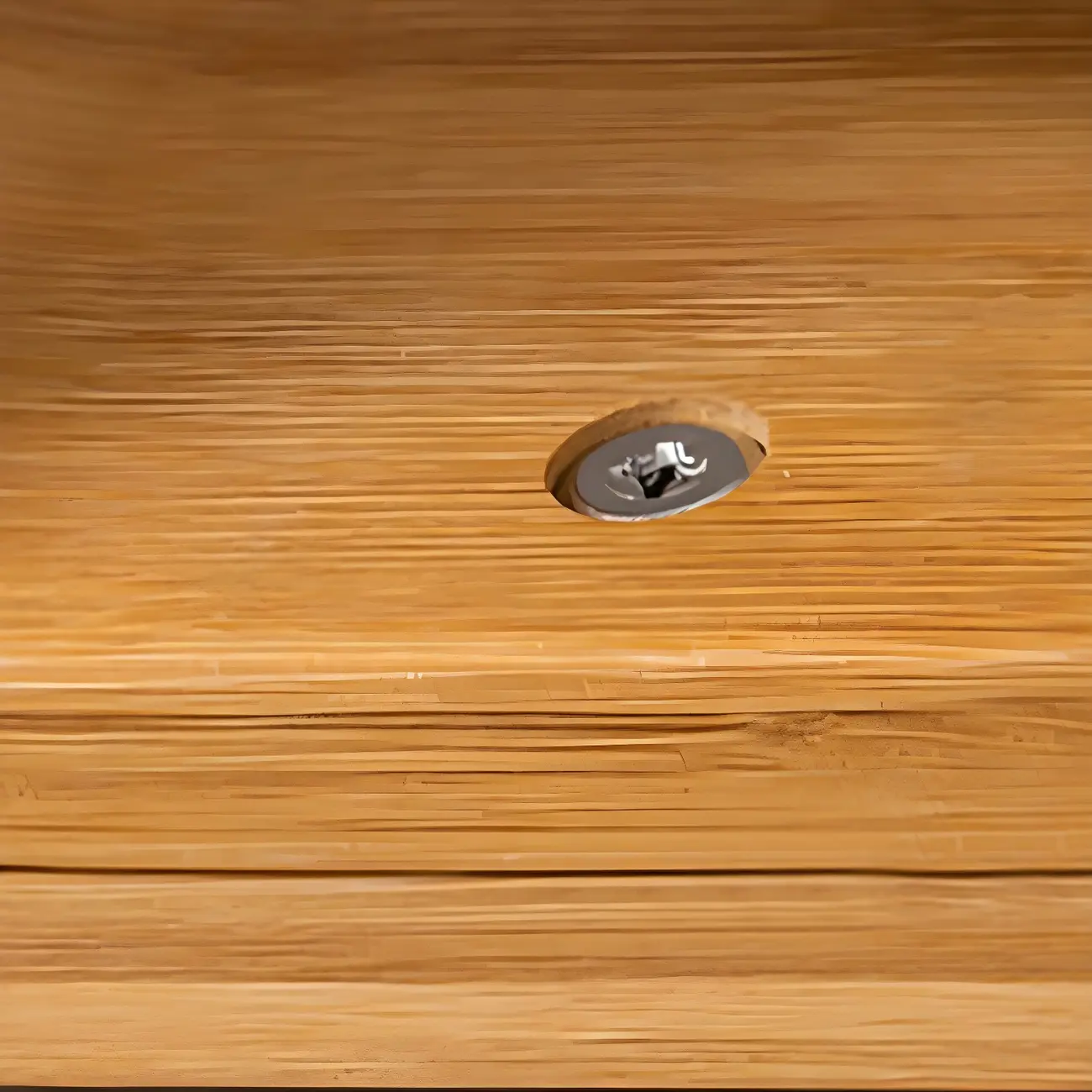 Geometric Natural Finish Bamboo Wood Vertical Bookcase