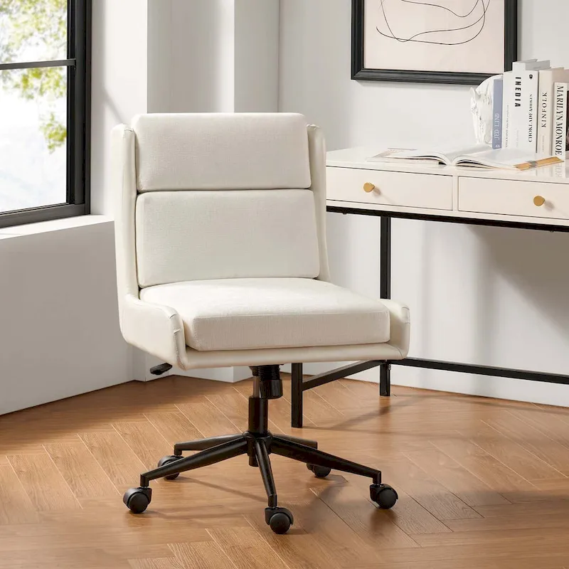 Siegfried Modern Swivel Tilting Office Chair with Removable Soft Upholstery by HULALA HOME