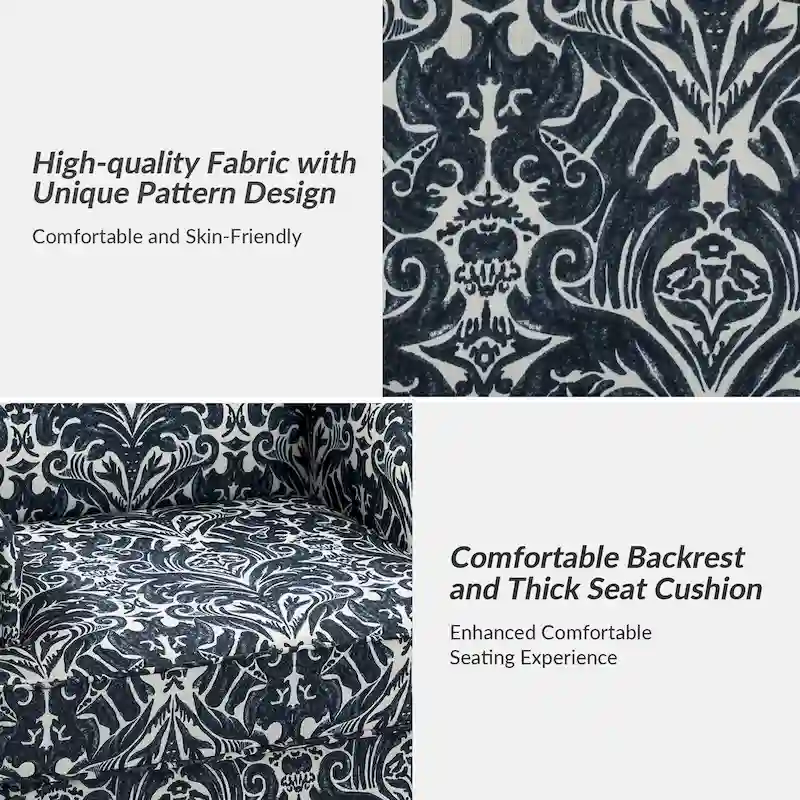 Yahweh Farmhouse Nailhead Armchair with Rolled Arms by HULALA HOME