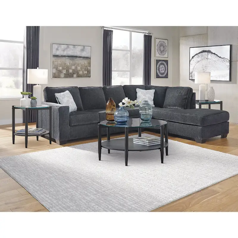 2-Piece Sleeper Sectional Sofa with Chaise - 110W x 90D x 37H