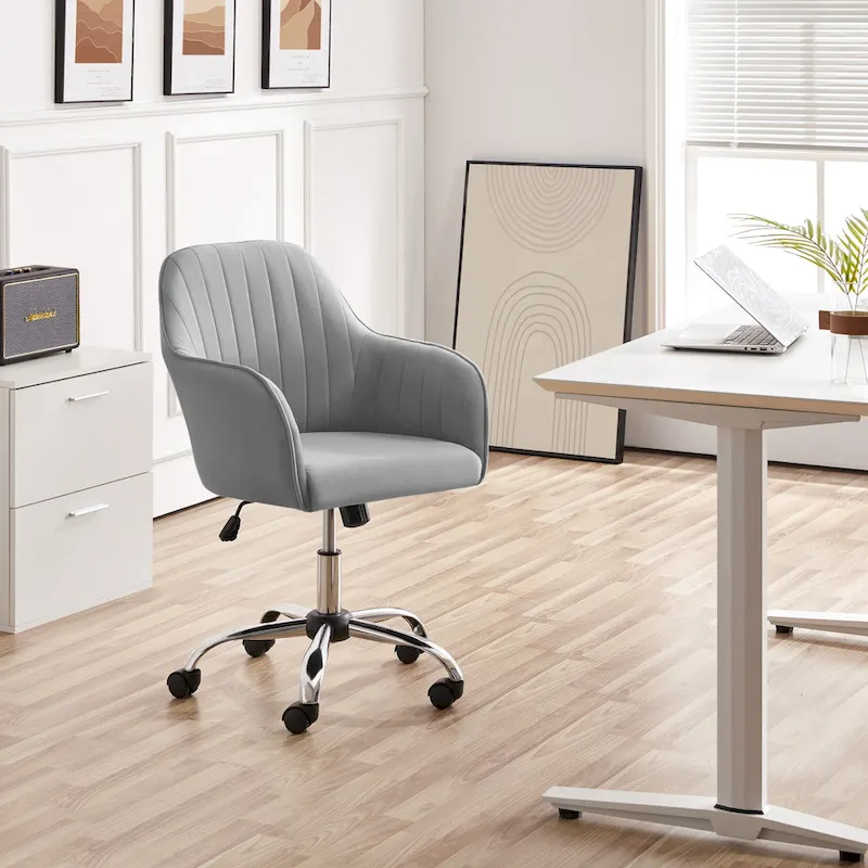 Yaheetech Desk Chair Height-Adjustable Swivel Computer Chair
