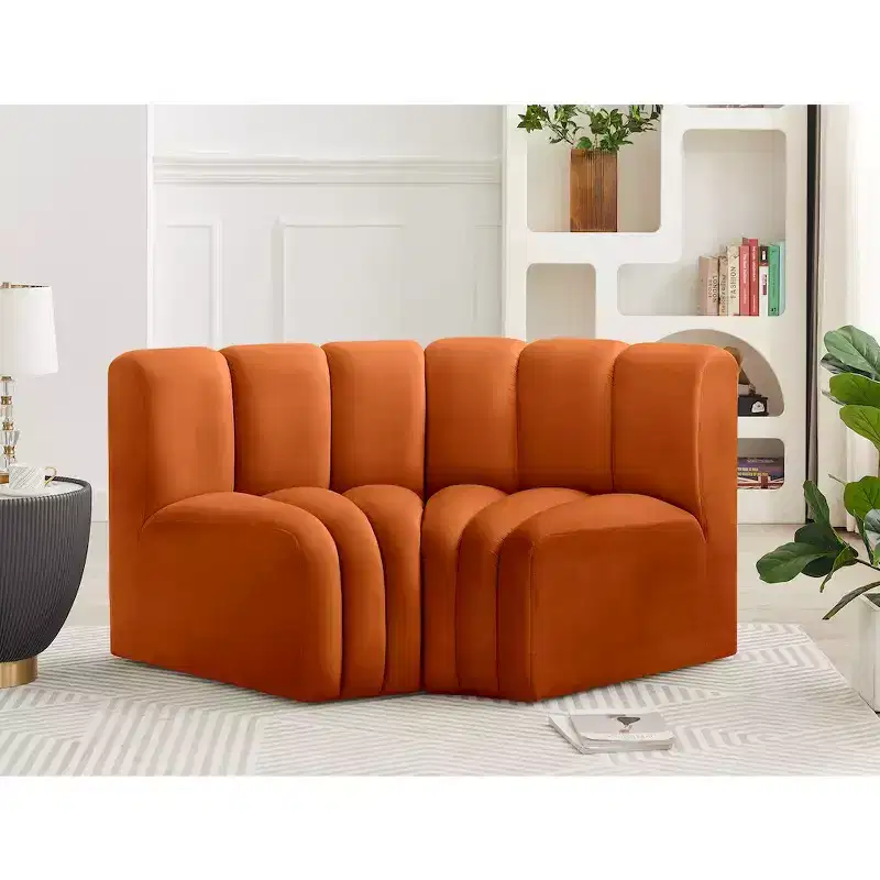 Meridian Furniture,Arc Velvet Modular Sofa